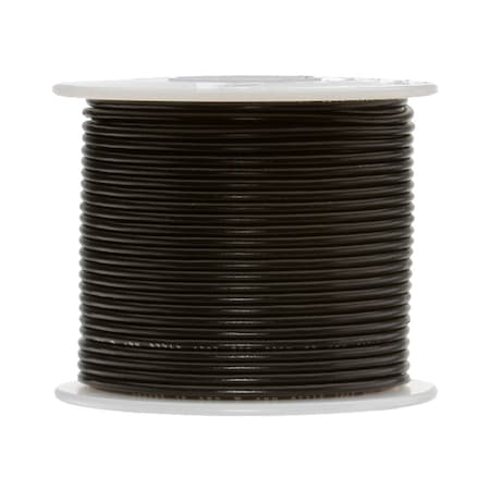 REMINGTON INDUSTRIES 28 AWG Gauge Stranded Hook Up Wire, 500 ft Length, Black, 0.0126" Diameter, PTFE, 600 Volts 28PTFESTRBLA500